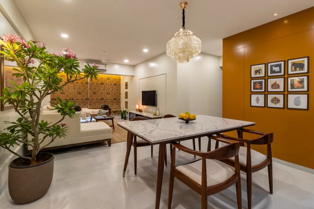 Dubai apartment bathroom renovation – Stylish bathroom upgrade with wall-mounted fixtures and tiles.
